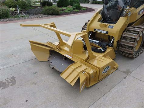 disc mulcher attachment skid steer|skid steer with mulching attachment.